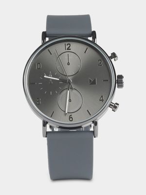 Men's Markham Classic Silicone Aviator Grey Watch