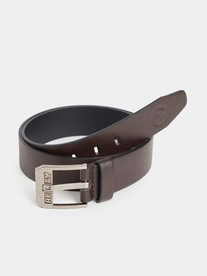 RJ Brown Branded Prong Belt