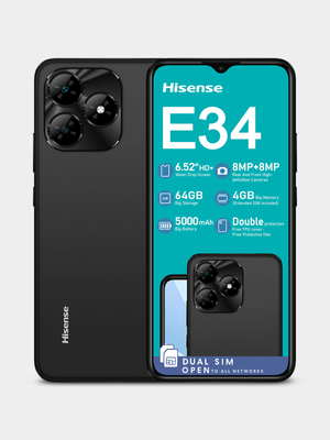 Hisense E34 Dual Sim + 15GB + 50min - Telkom