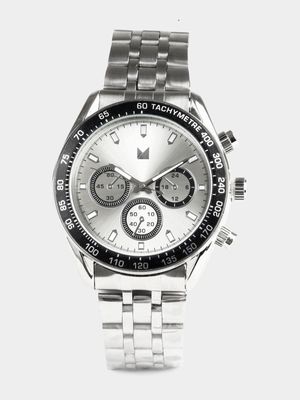 Men's Markham Chronograph Metal Silver Watch