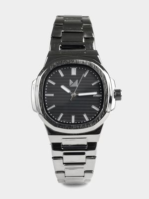 Men's Markham Brushed Bezel Silver Watch