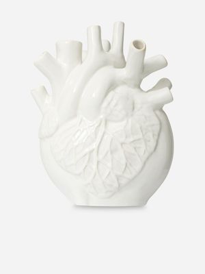 Rialheim Pumping Heart Vase White Medium