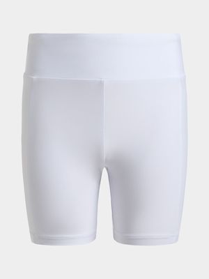 Girls TS White Bike Shorts