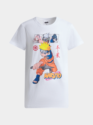 Jet Older Boys White Naruto T-Shirt