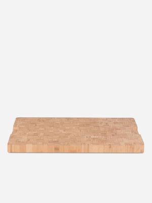 bamboo chopping board cross hatch rect 44 x 33cm