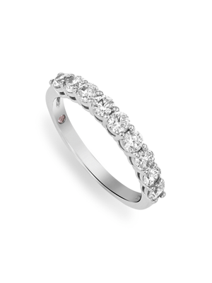 Cheté Sterling Silver with Platinum finish Diamondlite Cubic Zirconia Anniversary Ring