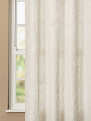 Silk Like Linen Blend Eyelet Curtain Natural 265x218cm