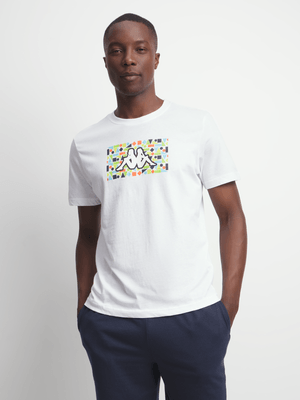 Mens Kappa Logo Frezami White Tee