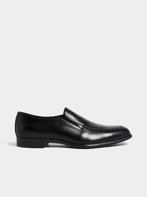 Jet Men's Black Slip On Smart Shoe