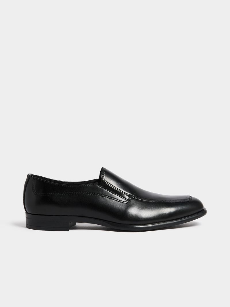 Smart black slip on shoes online