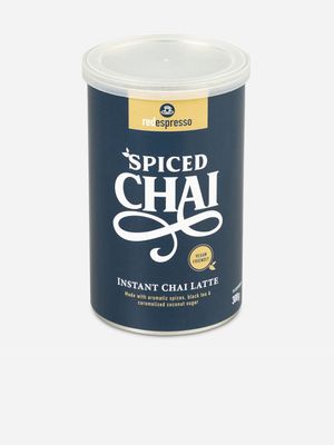 red espresso  spiced chai latte tin