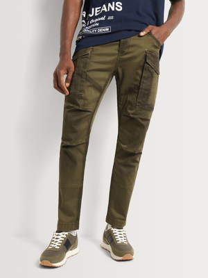 Men's Relay Jeans Pigment Wash Fatigue Utility Cargo Pants