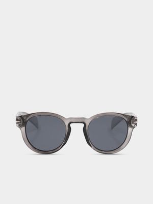 Men's Markham Polar Round Grey Sunglasses