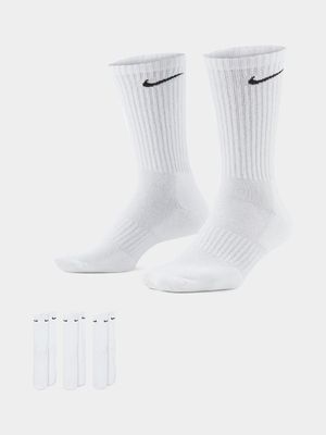 Nike Everyday Cushion Crew White 3 Pack Socks