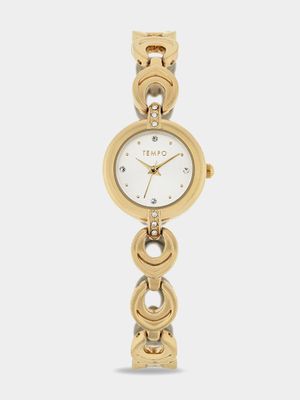 Tempo Gold & Silver Tone Ladies Bracelet Watch