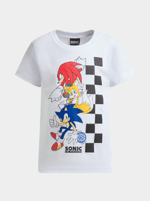 Jet Younger Boys White Sonic & Friends T-Shirt