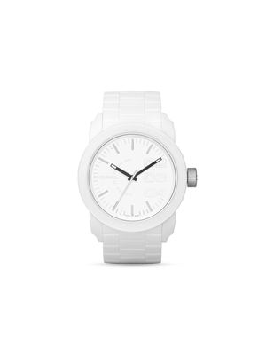 Diesel Men's Double Down S44 White Silicone Watch