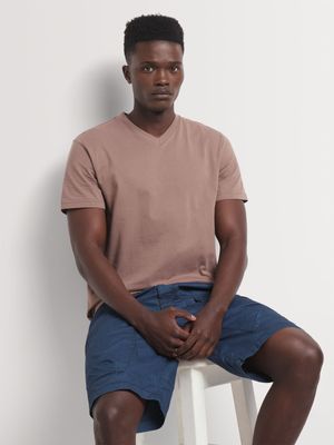 Men's Markham V-Neck Taupe T-Shirt