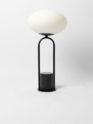 Floating Globe Table Lamp Black 53cm