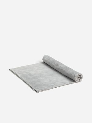 Jet Home Formal Grey Wave Geo Embossed Fleece Blanket 150x180