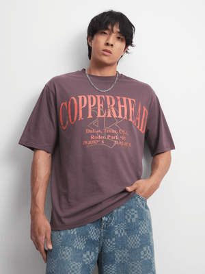 Men's Brown Copper Head Top