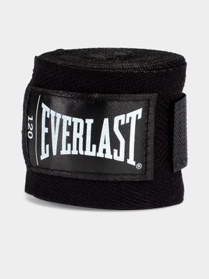 Everlast 120" Black Hand Wraps