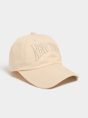 Women's Natural New York Peak Cap