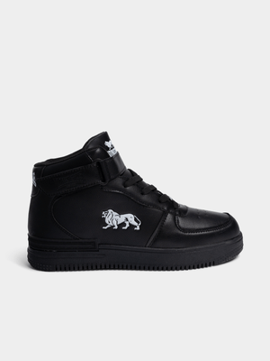 Junior Lonsdale Hi Black Sneaker