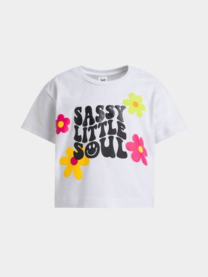 Jet Younger Girls White Sassy Little Soul Boxy T-Shirt