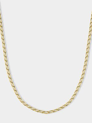 Sterling Silver & Gold, +-50cm Curb Chain