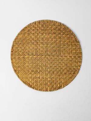 Woven Grass Placemat Brown 38cm