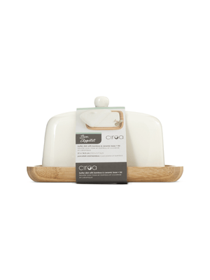 ciroa butter dish set + bamboo base