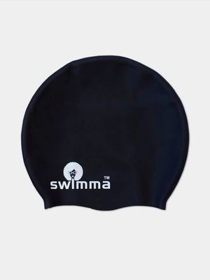 SWIMMA AFRO KIDS MIDI BLACK CAP