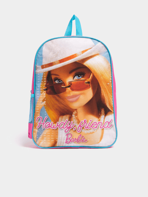 Jet Girls Pink/Blue Barbie School Bag