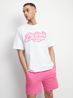 Men's White Zee Nxumalo Spraypaint Top