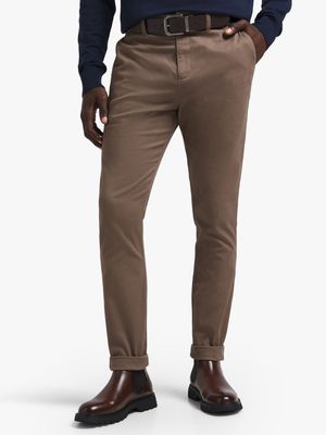 Men's Brown Skinny Chinos