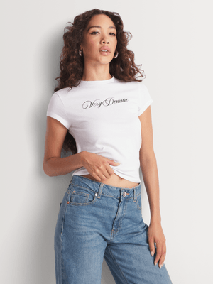 Y&G Fitted Slogan Baby Tee