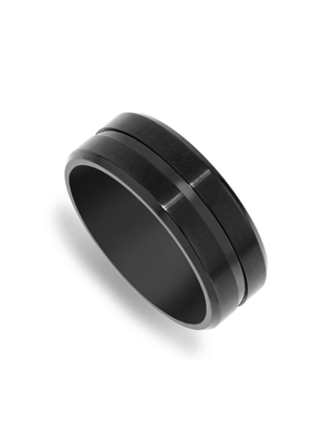 Stainless Steel Black Ring