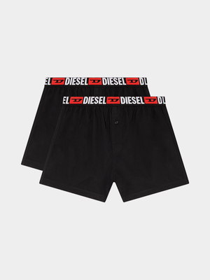 Men's Diesel Black Umbx-Starktwopack Boxer-Shorts