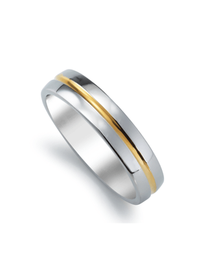 Men's Stainless Steel Two Tone Ring