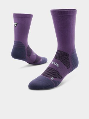 Versus Plum Active Crew Socks