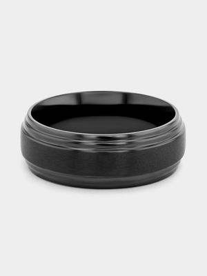 Zirconium Brushed Double Edge Ring