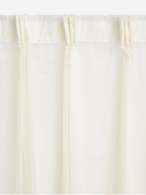 Jet Home Cecile Curtain White Taupe