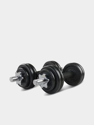 Everlast 20kg Dumbbell Set + x2 Handles - weights