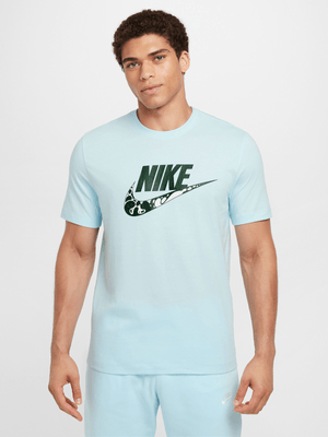 Mens Nike Sportswear 12MO Futura SP24 Glacier Blue Tee