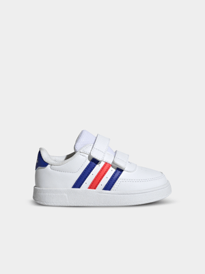 Junior Infant adidas Breaknet 2.0 White/Blue/Red Sneakers