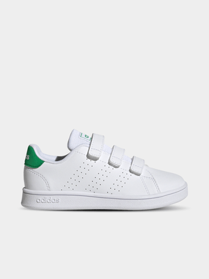 Junior Pre-School adidas Advantage White/Green Sneakers