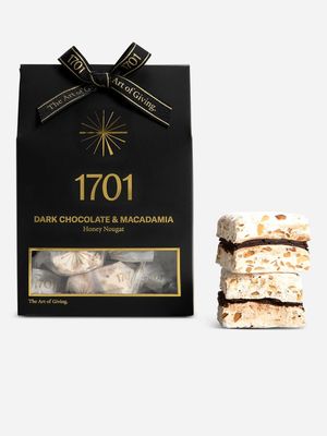 1701 nougat dark chocolate & macadamia 160g