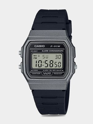 Casio Retro Black & Silver Digital Watch