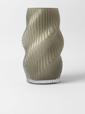 Vase Swirl Twist Honey 30cm